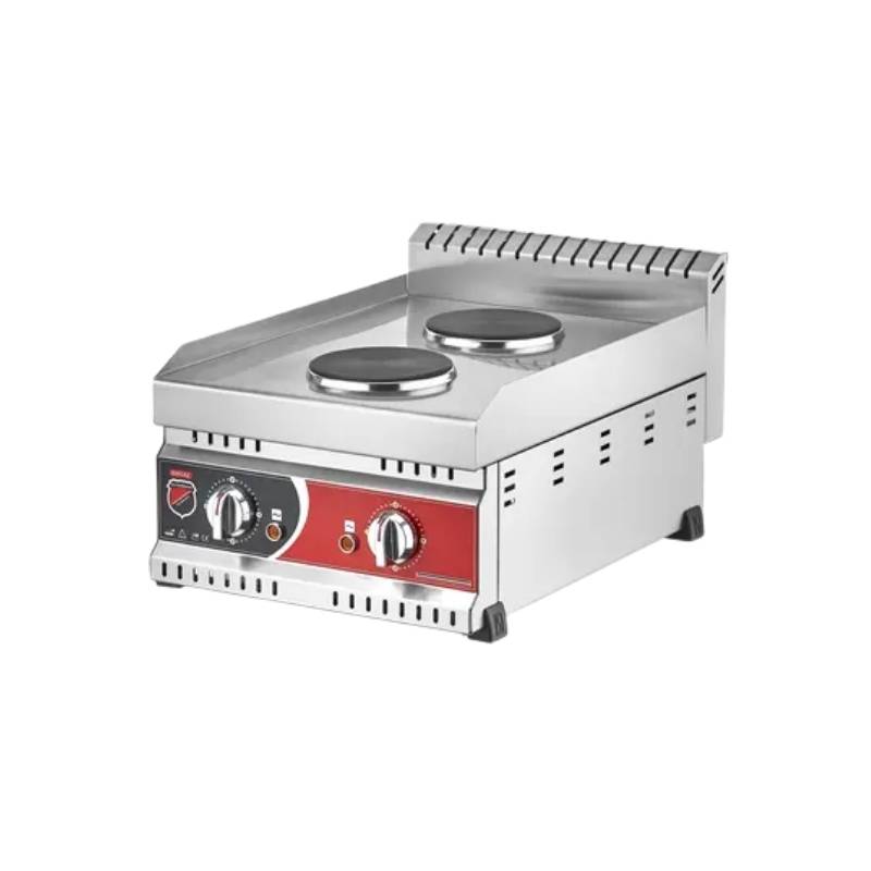Işıkgaz Silverinox EP-02 2 Gözlü Prof Seri Elektrikli Set Üstü Pleyt Ocak
